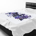 Velveteen Plush Blanket — Cosmic Astronaut 'Your Mind Creates Reality' Soft Throw