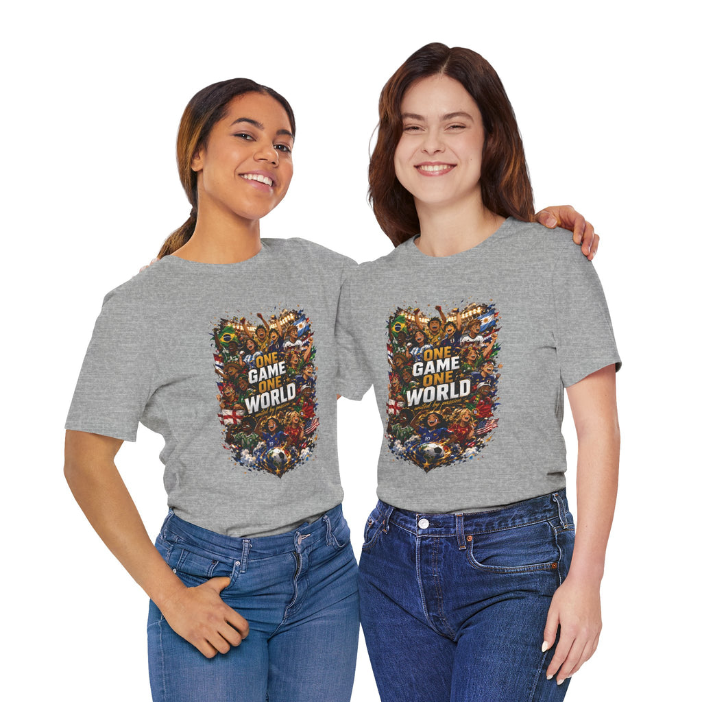T-Shirt — 'One Game One World' Gamer Graphic Tee