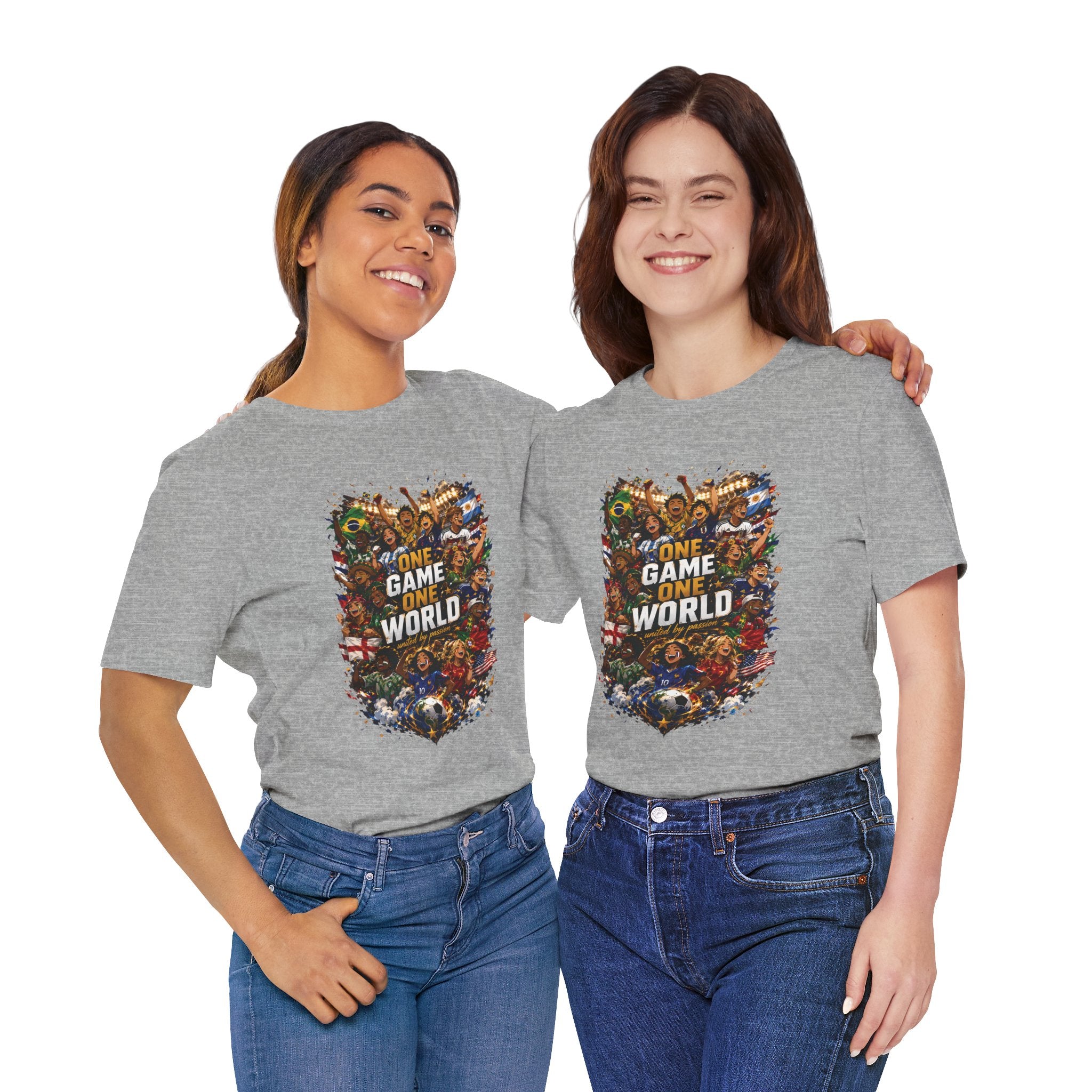 T-Shirt — 'One Game One World' Gamer Graphic Tee