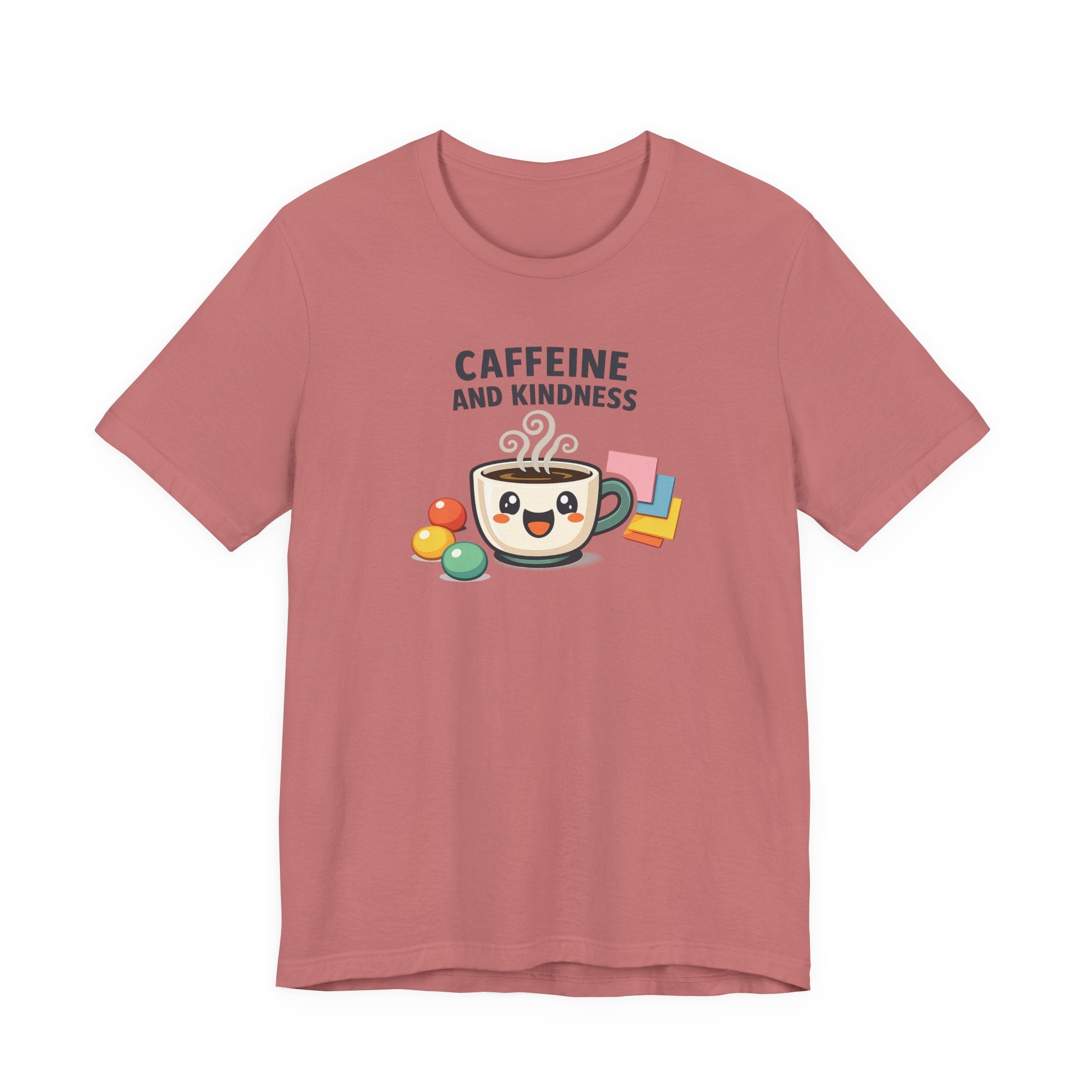 Caffeine and Kindness Tee | office humor, coffee fuel