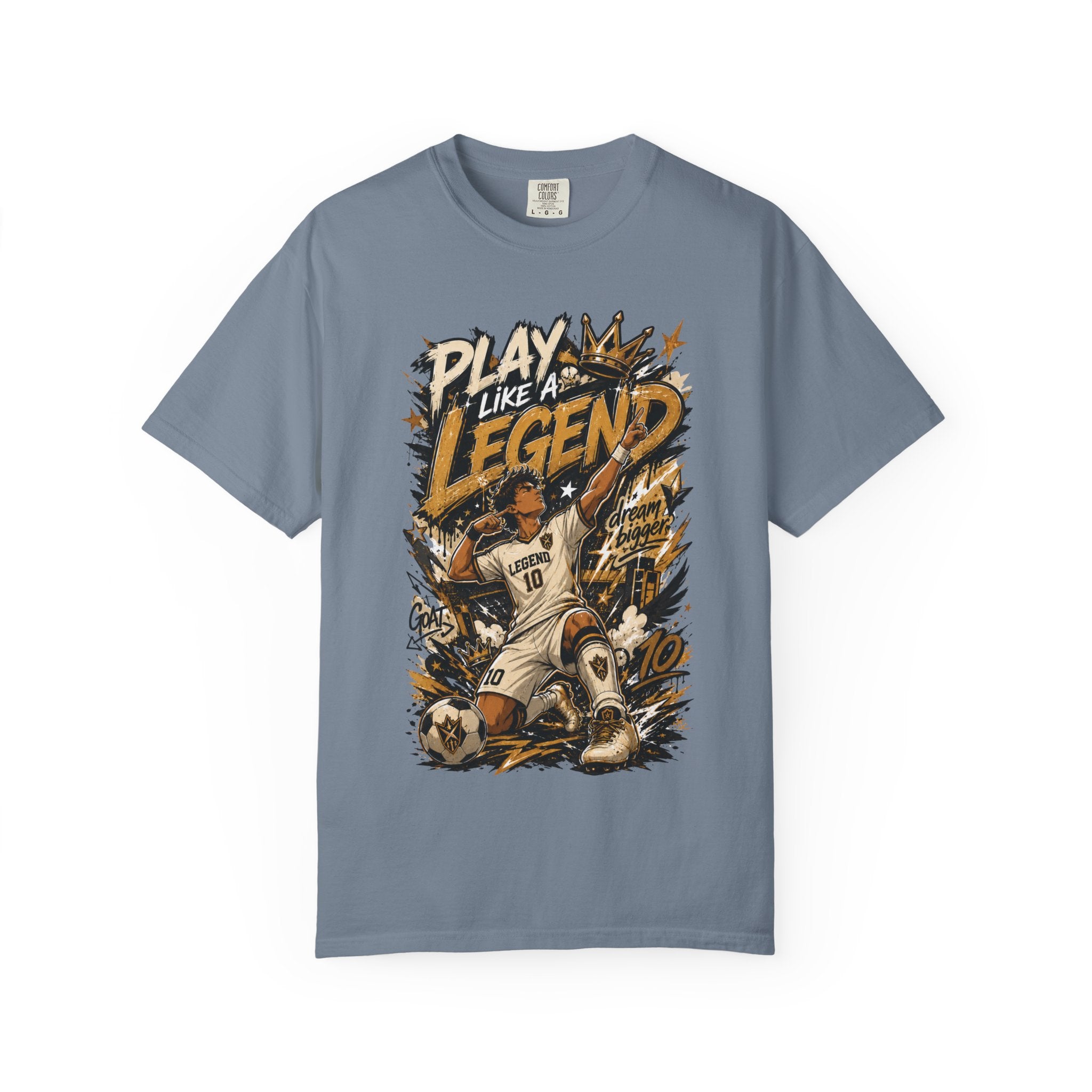 Play Like a Legend Soccer T-Shirt — Vintage Goal Celebration Graphic Tee