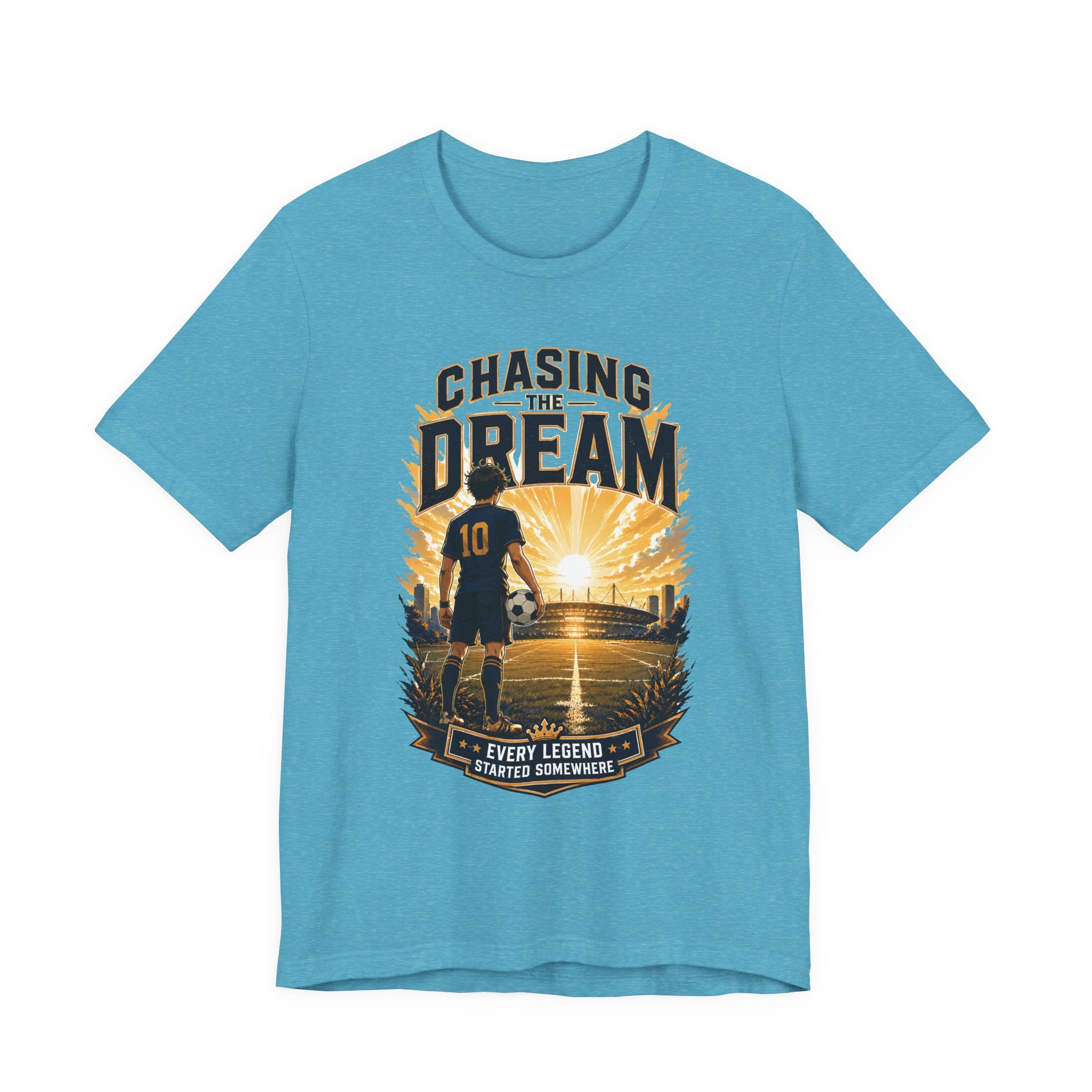 Soccer Tee — "Chasing the Dream" Inspirational Soccer Shirt
