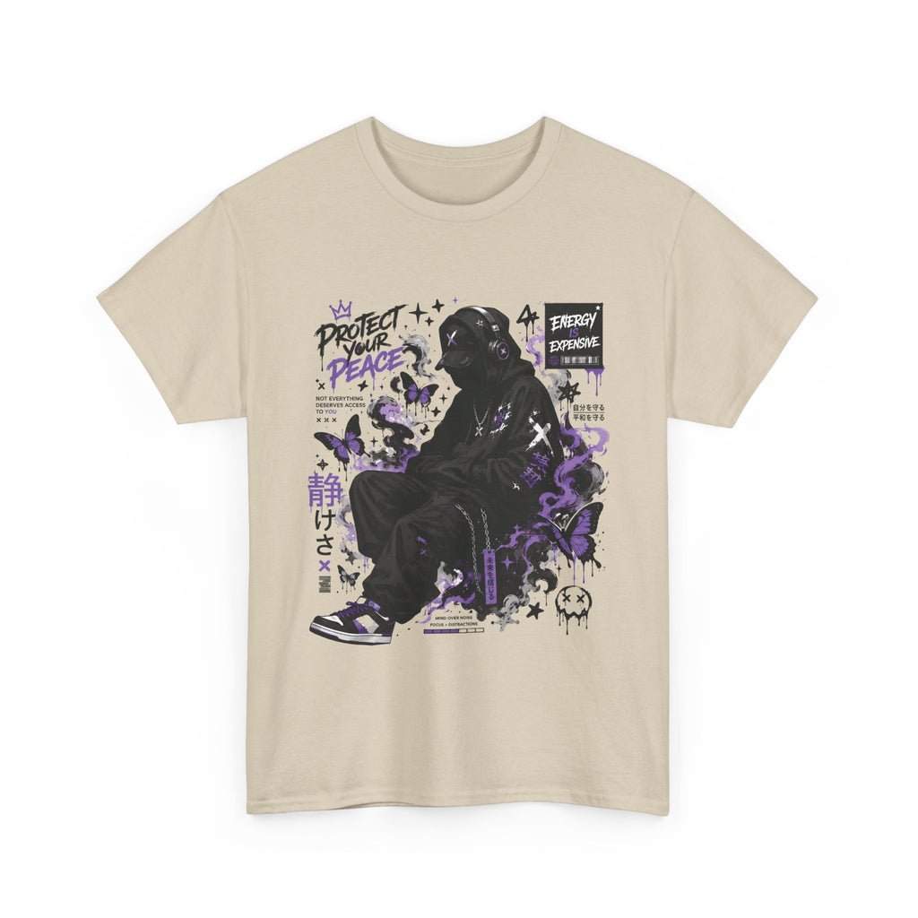 Peacekeeper Anime Graphic T Shirt Purple Streetwear Design