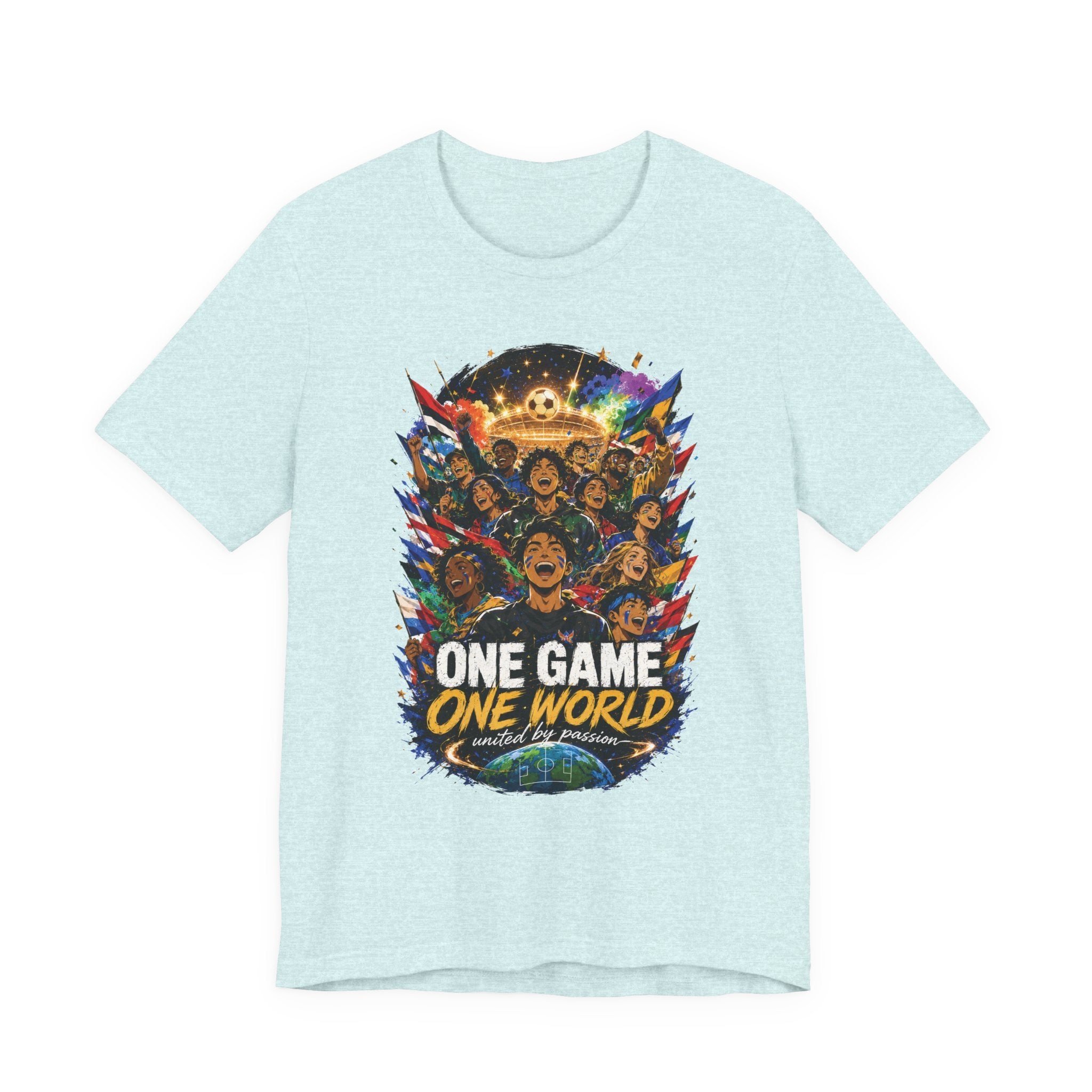 Soccer Graphic Tee - "One Game One World" Graphic T-Shirt
