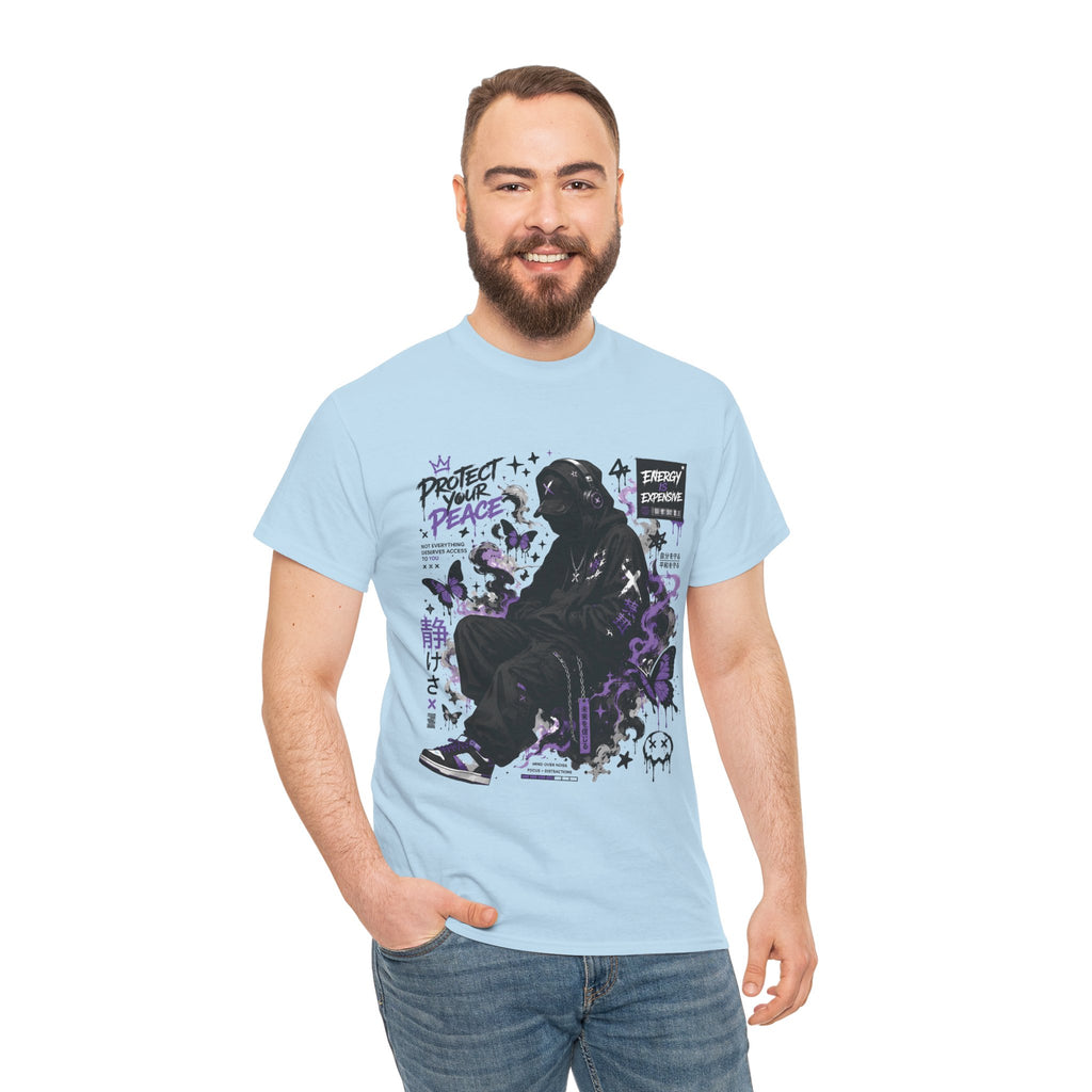 Peacekeeper Anime Graphic T Shirt Purple Streetwear Design