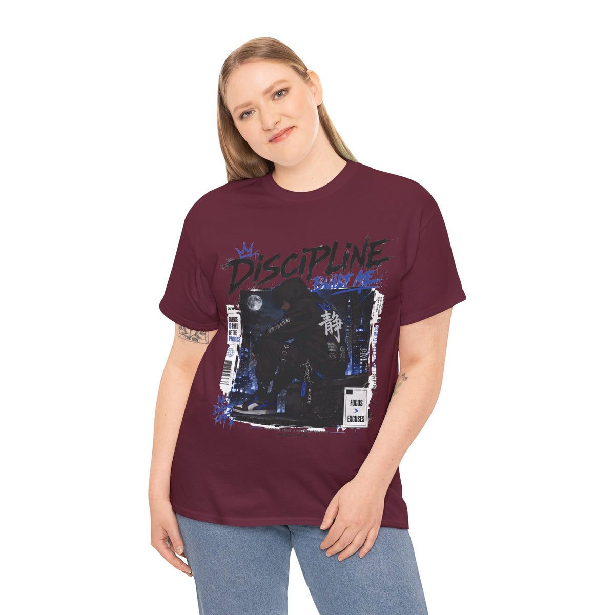 Discipline Built Me Anime Streetwear T Shirt