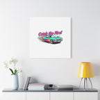 Retro Racing Car Canvas Wall Art – Vintage Dragster Design
