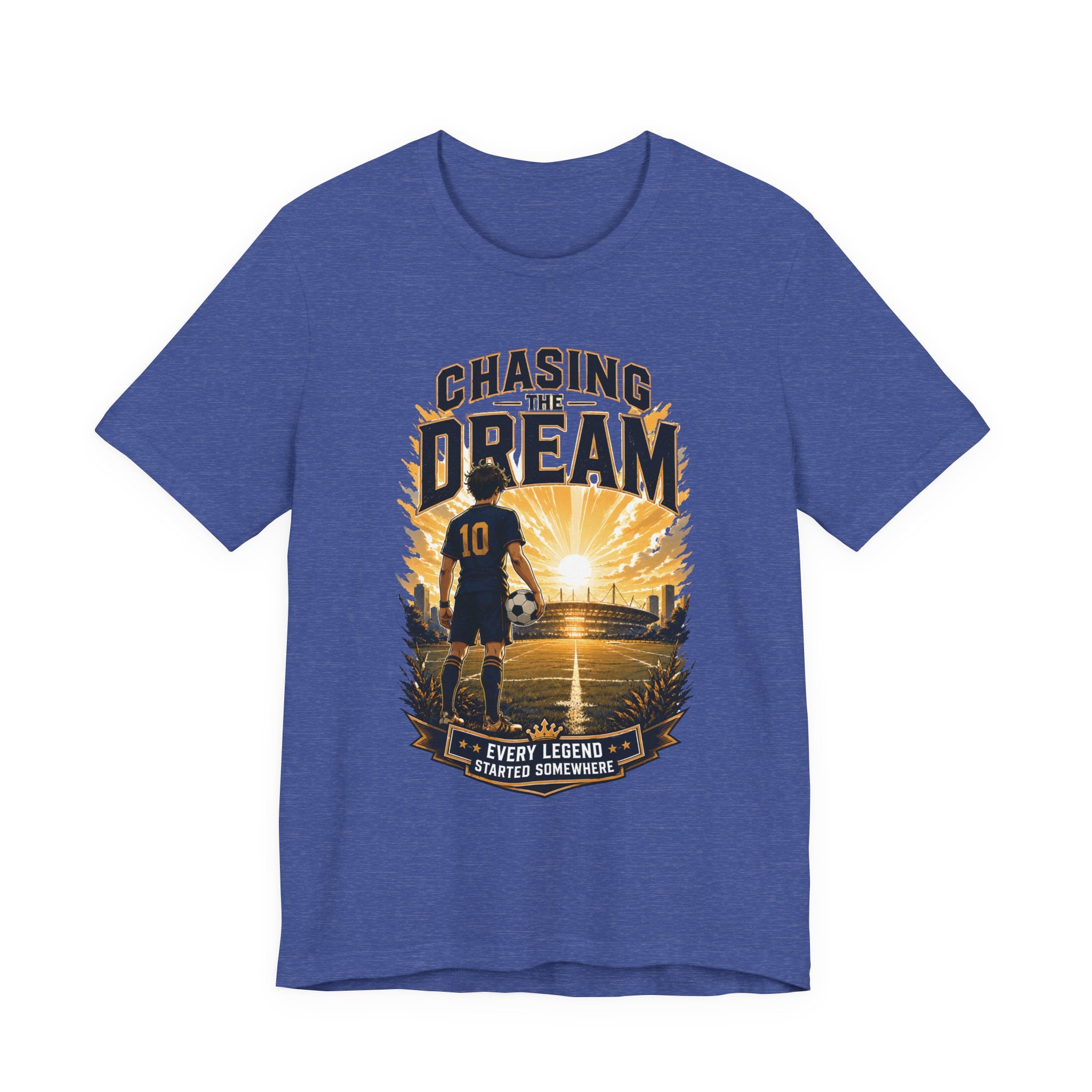 Soccer Tee — "Chasing the Dream" Inspirational Soccer Shirt