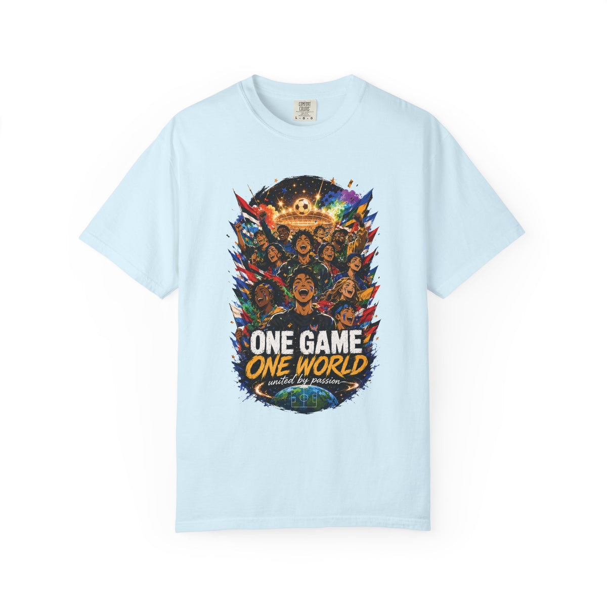 One Game One World Soccer T Shirt International Football Graphic Tee