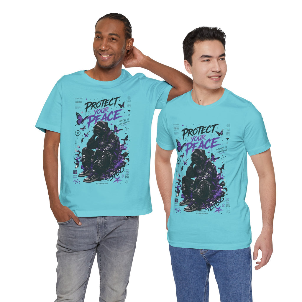 Protect Your Peace Gothic Butterfly Graphic T Shirt