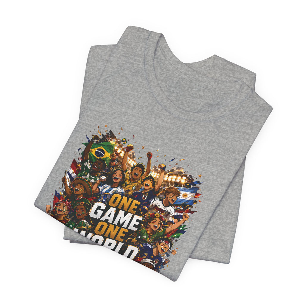 T-Shirt — 'One Game One World' Gamer Graphic Tee