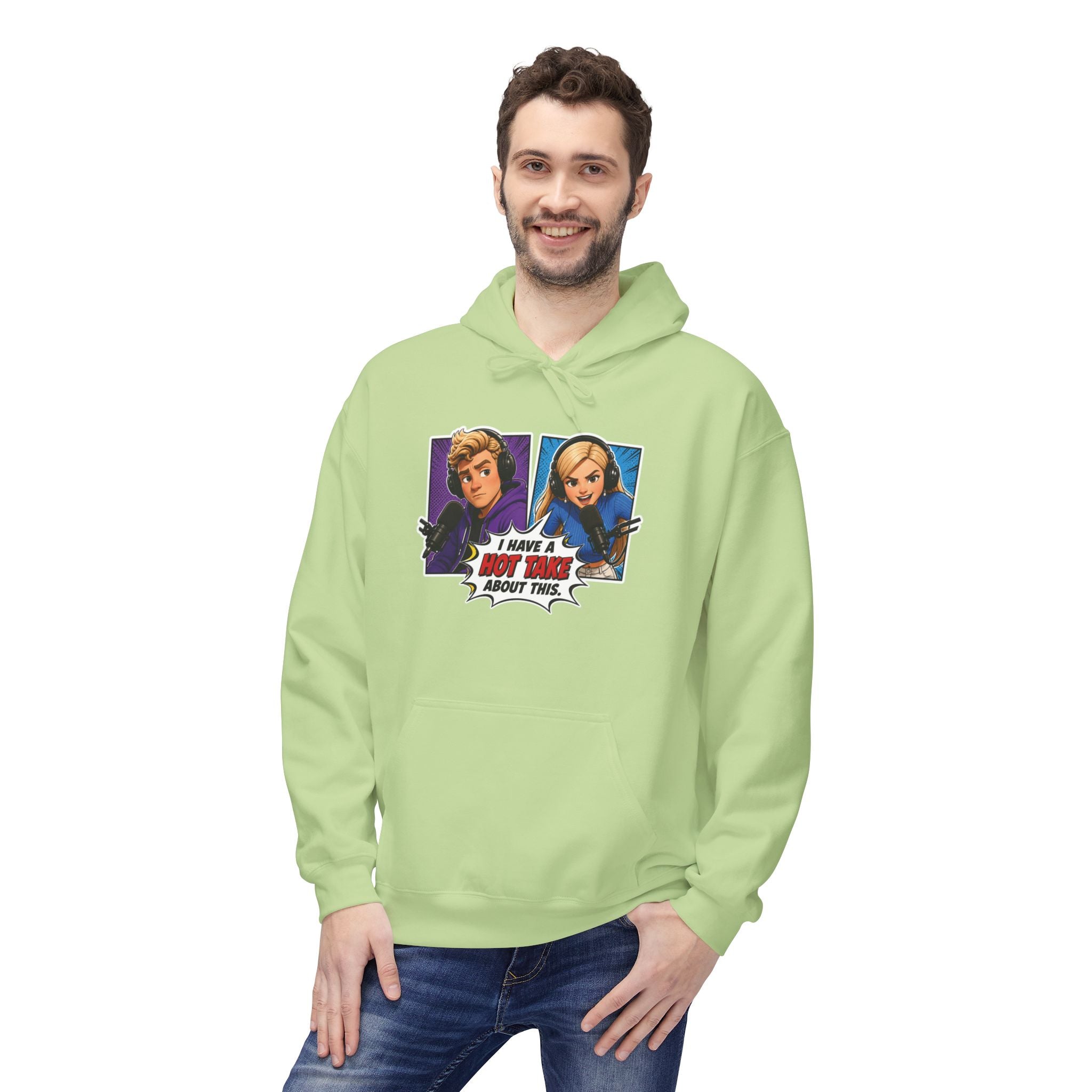 Pop-Art "I HAVE A HOT TAKE ABOUT THIS" Hoodie — Hot Take Central Graphic
