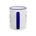 Happy Monster Accent Mug - Cute Cartoon Coffee Cup (11oz/15oz)