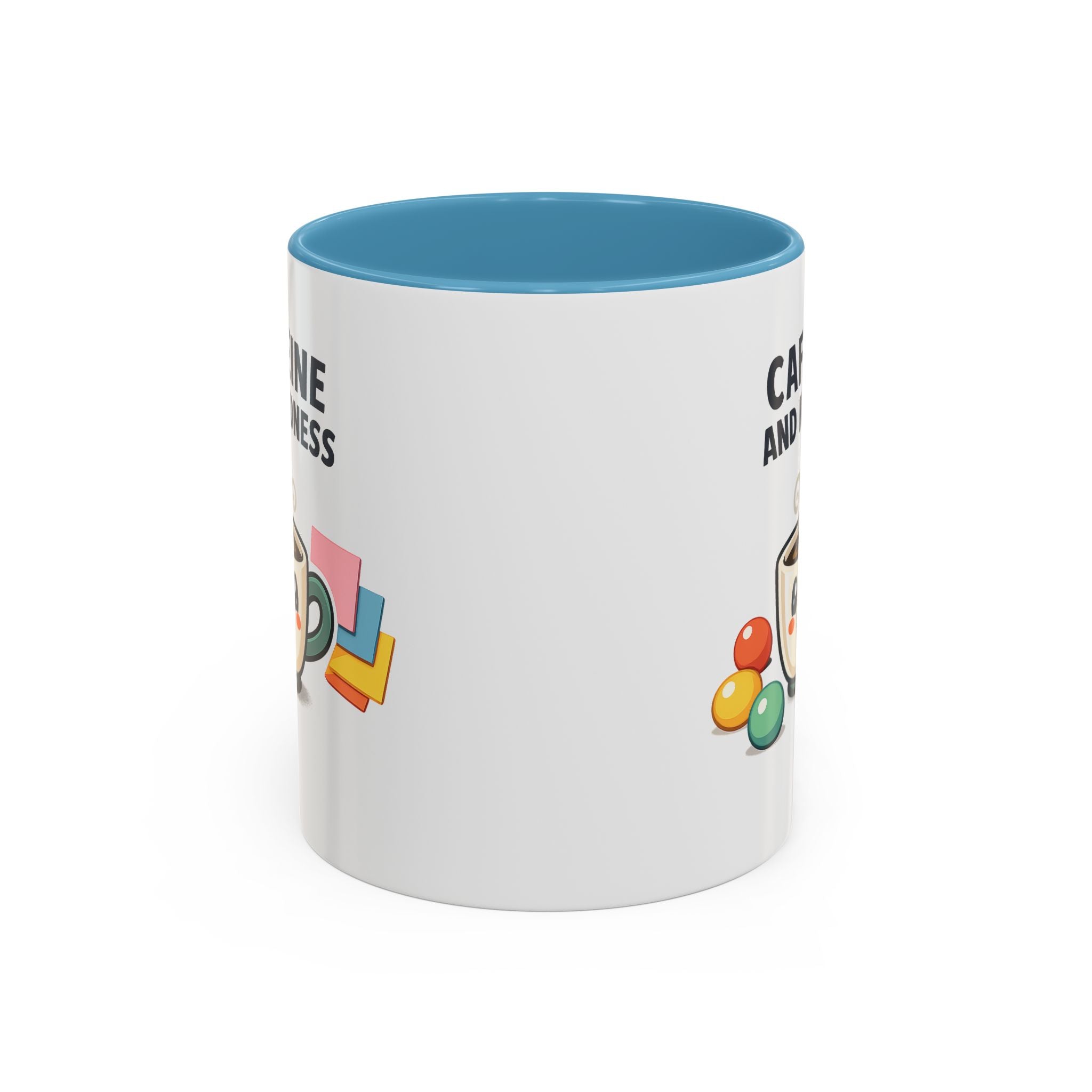 Caffeine and Kindness Coffee Mug – Ceramic Accent Mug (11oz / 15oz)