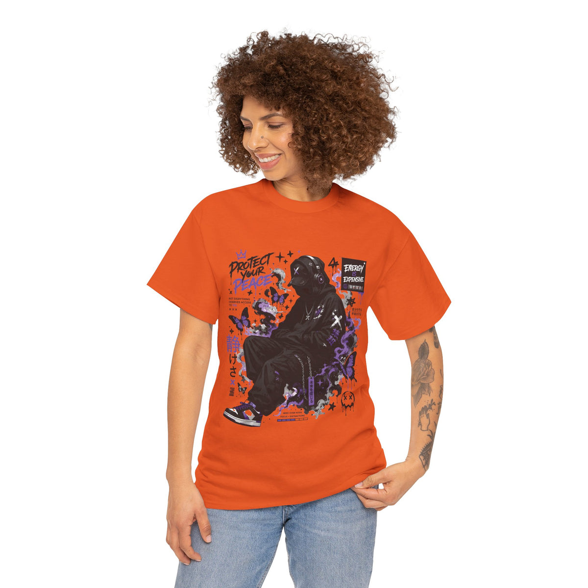 Peacekeeper Anime Graphic T Shirt Purple Streetwear Design