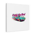 Retro Racing Car Canvas Wall Art – Vintage Dragster Design