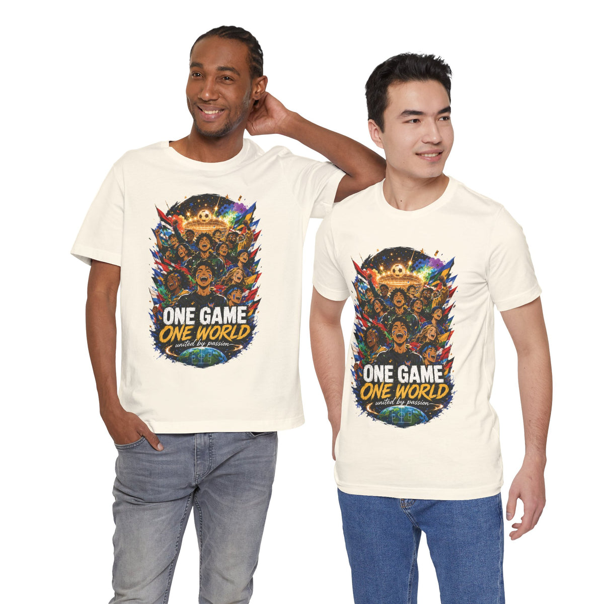 One Game One World Soccer Graphic T Shirt