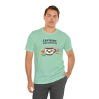 Caffeine and Kindness Coffee Graphic T Shirt