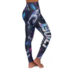 Built Different Neon Abstract High Waisted Yoga Leggings