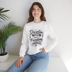 Crewneck Sweatshirt — "Discipline Today Leads to Freedom Tomorrow" Motivational Graphic
