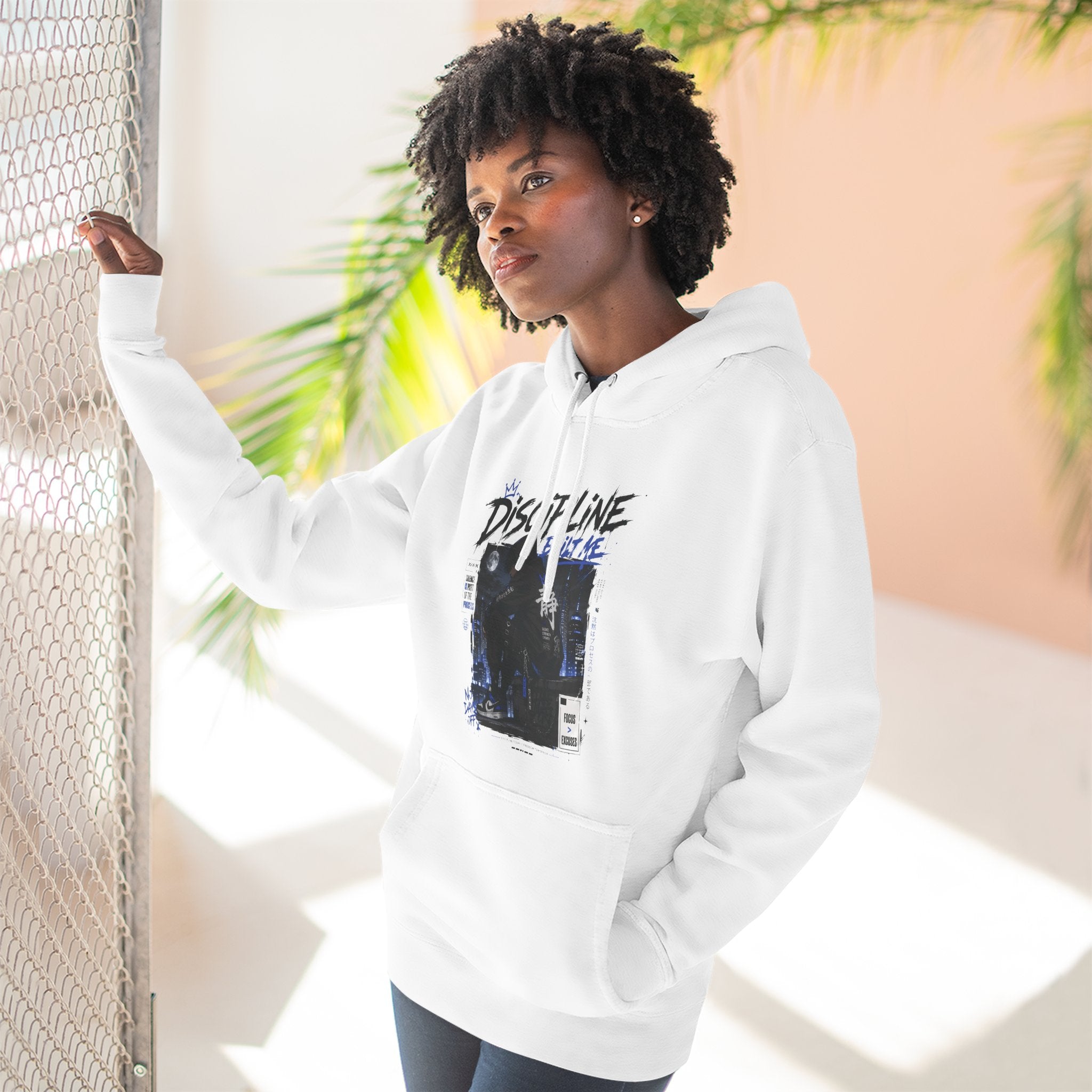 Discipline Graphic Hoodie — Vintage TV Photo Streetwear Pullover