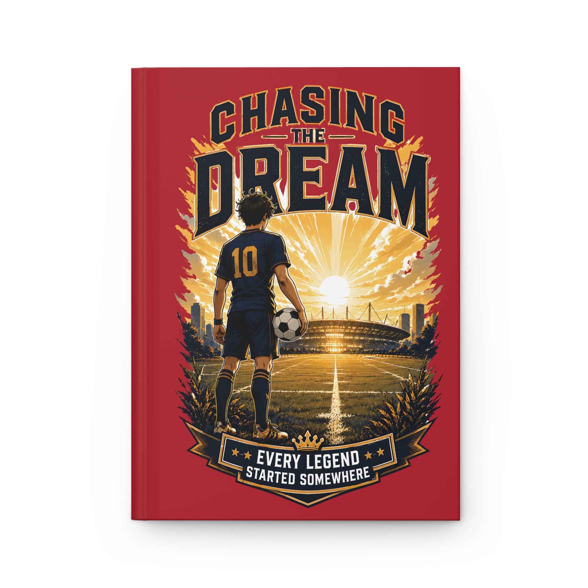 Chasing the Dream Soccer Journal – Personalized Player Number Notebook