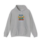 Happy Blob Cartoon Hoodie – Minimal Smiley Graphic Pullover