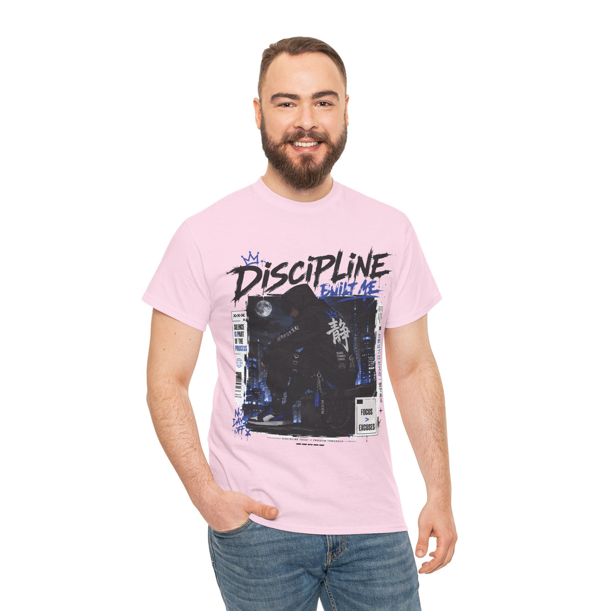 Discipline Built Me Anime Streetwear T Shirt