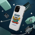 Happy Monster Magnetic Protective Phone Case White