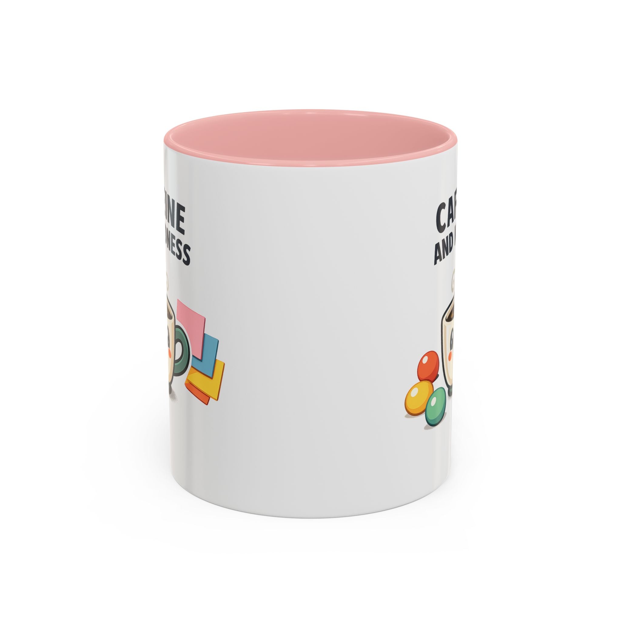 Caffeine and Kindness Coffee Mug – Ceramic Accent Mug (11oz / 15oz)