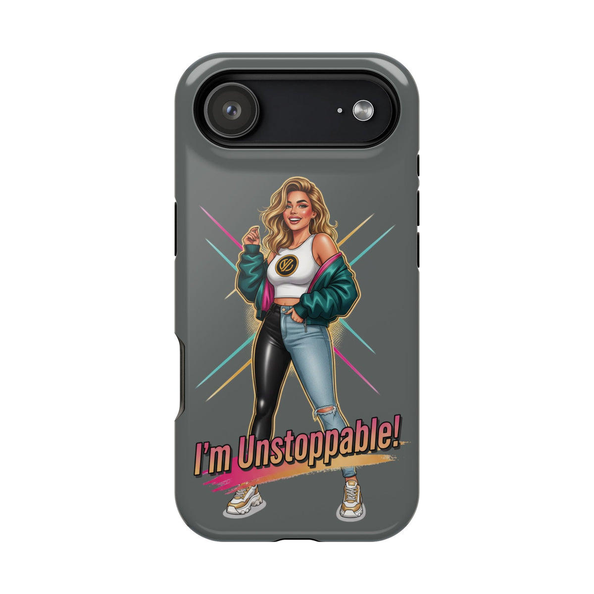 I'm Unstoppable Magnetic Protective Phone Case Gray