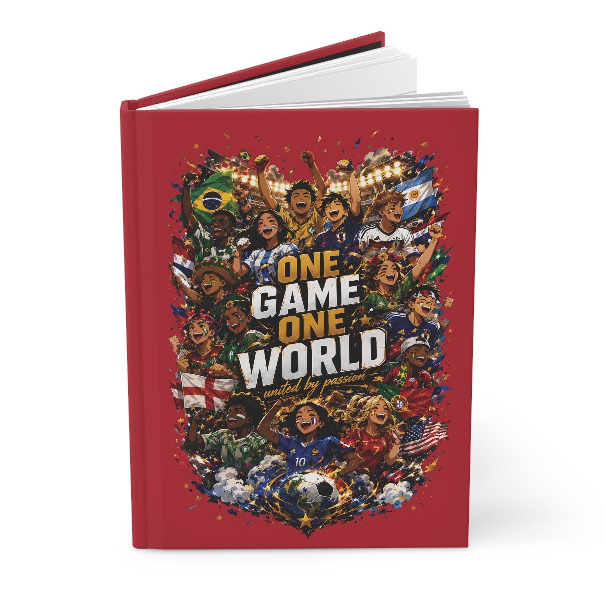 One Game One World Soccer Hardcover Journal