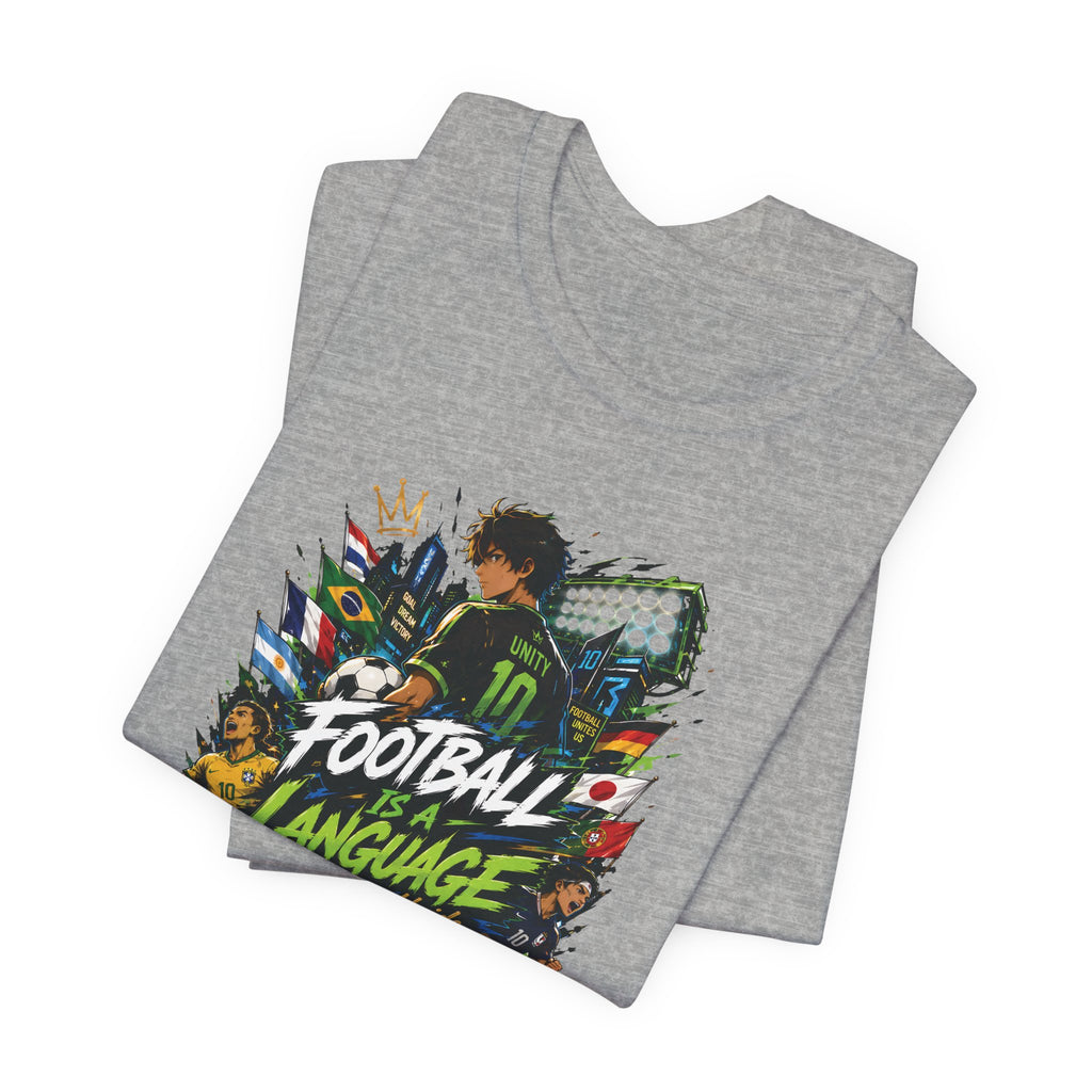 Football Language Graphic Tee — Soccer Fan Jersey Shirt