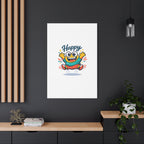 Happy Blob Cartoon Canvas Bold Kawaii Wall Art