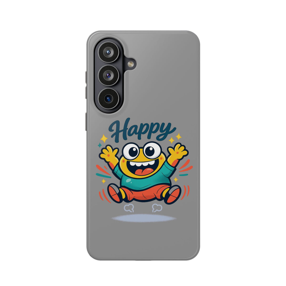 Happy Monster Magnetic Protective Phone Case Gray