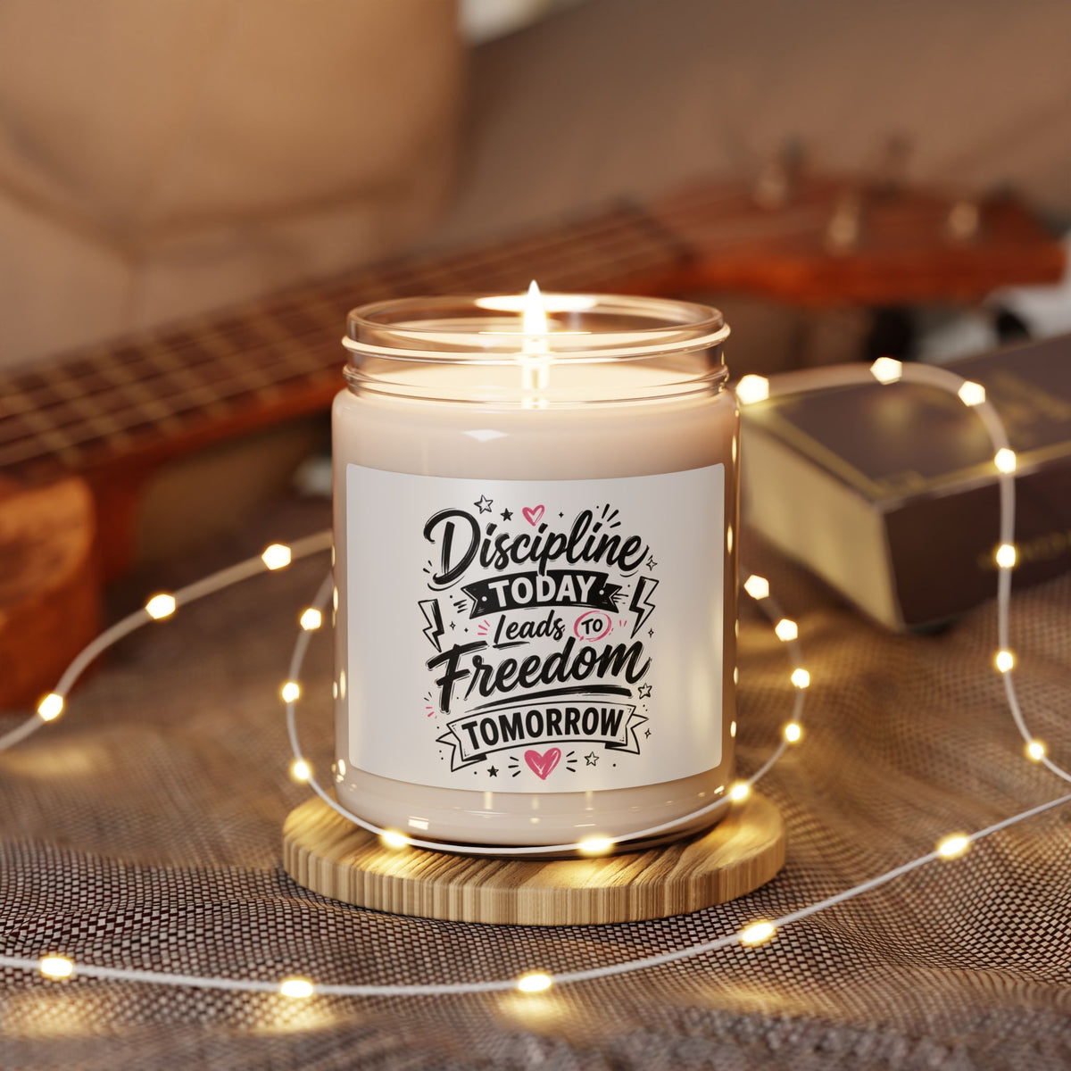 Discipline Today Leads to Freedom Tomorrow 9oz Soy Candle