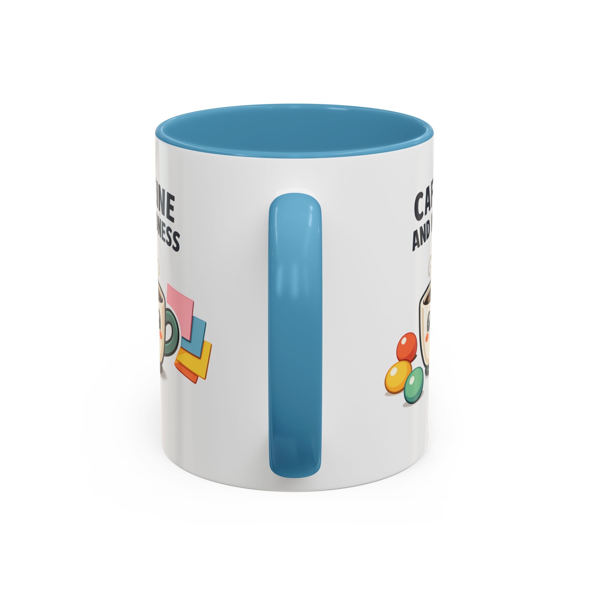 Caffeine and Kindness Coffee Mug – Ceramic Accent Mug (11oz / 15oz)