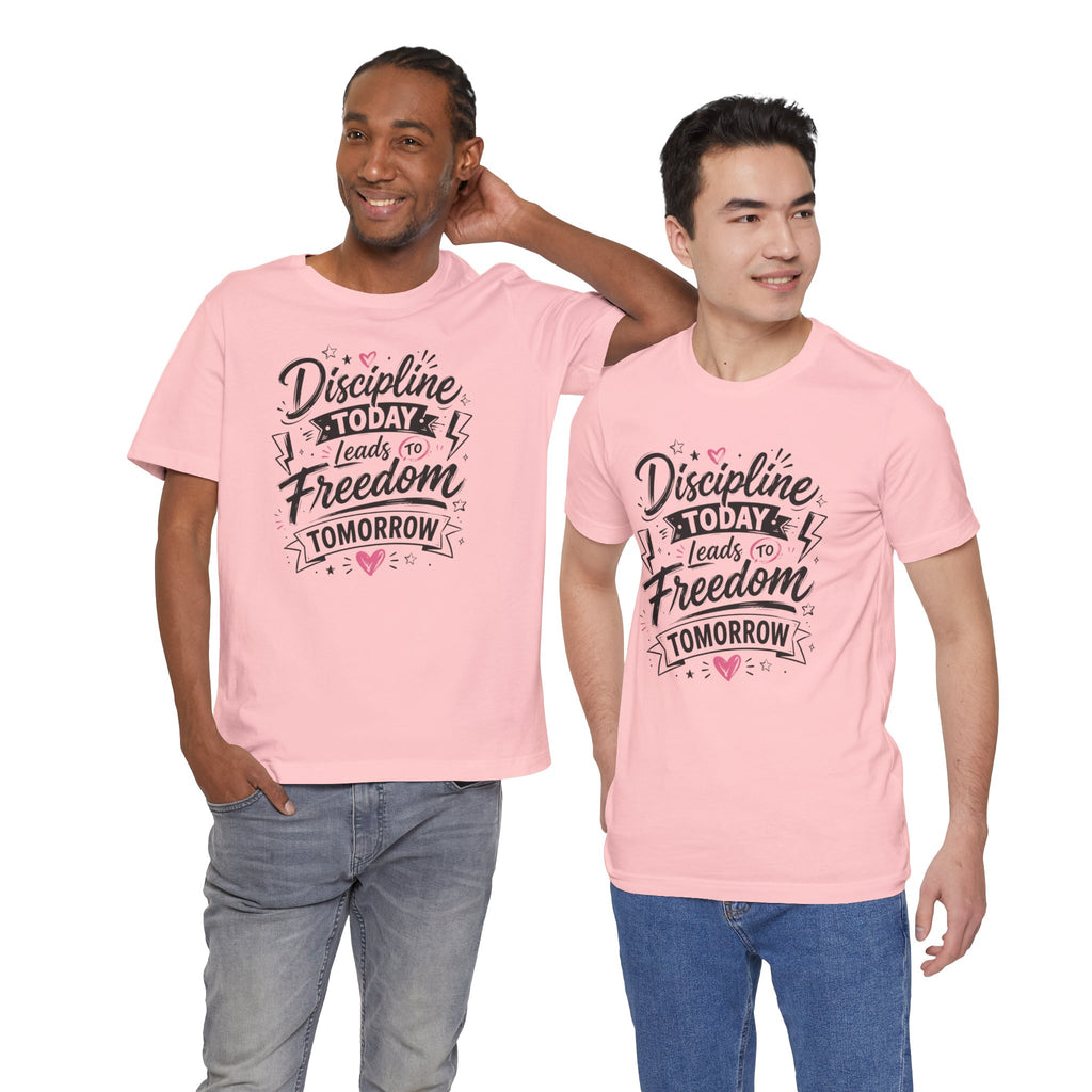 Discipline Today Leads to Freedom Tomorrow Tee — Motivational Fitness T-Shirt