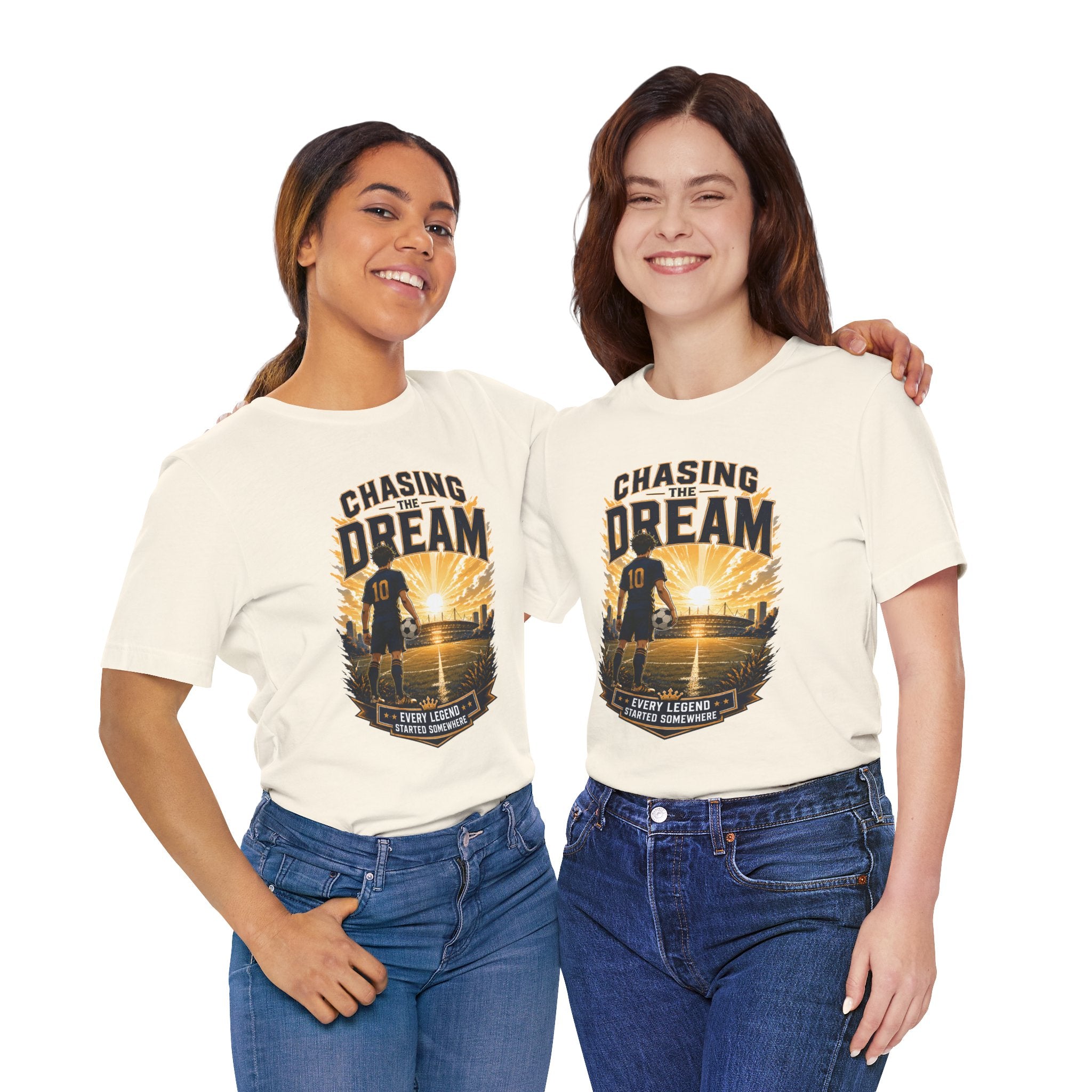 Soccer Tee — "Chasing the Dream" Inspirational Soccer Shirt