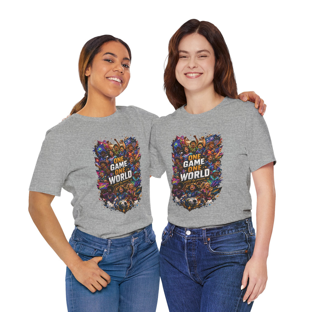 T-Shirt — 'One Game One World' Gamer Graphic Tee