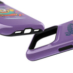 Happy Monster Magnetic Protective Phone Case Purple