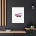 Retro Racing Car Canvas Wall Art – Vintage Dragster Design