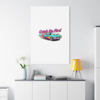 Retro Racing Car Canvas Wall Art – Vintage Dragster Design