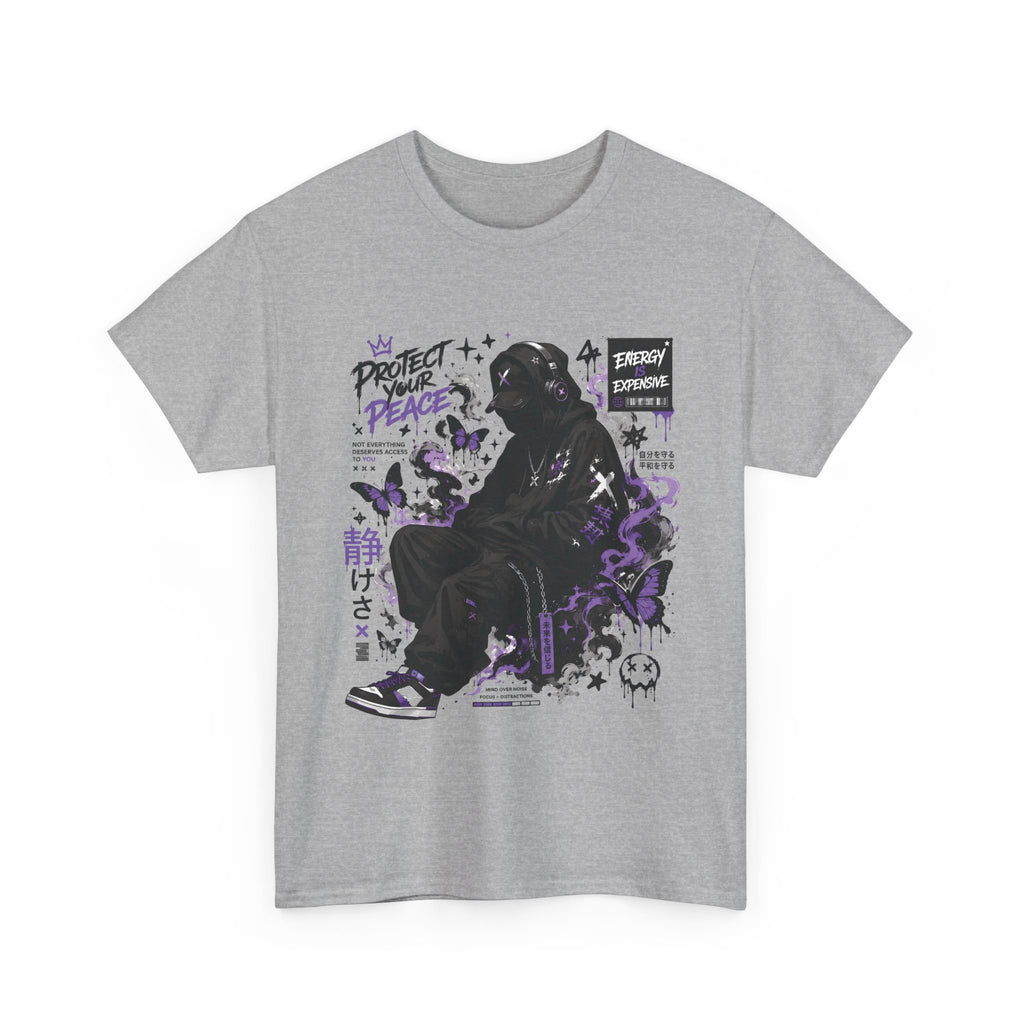 Peacekeeper Anime Graphic T Shirt Purple Streetwear Design