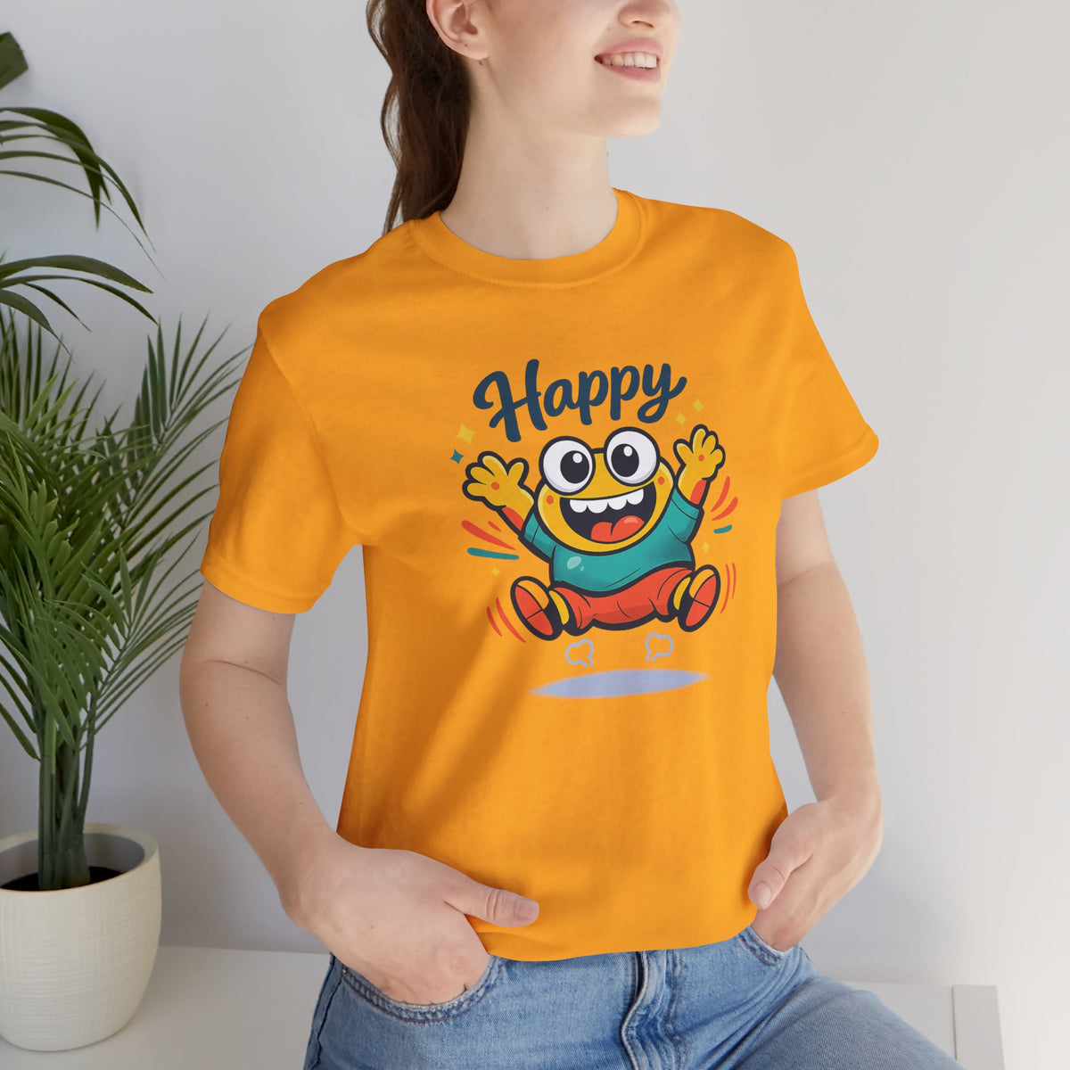 Happy Mood Blob T Shirt Cute Kawaii Graphic Tee