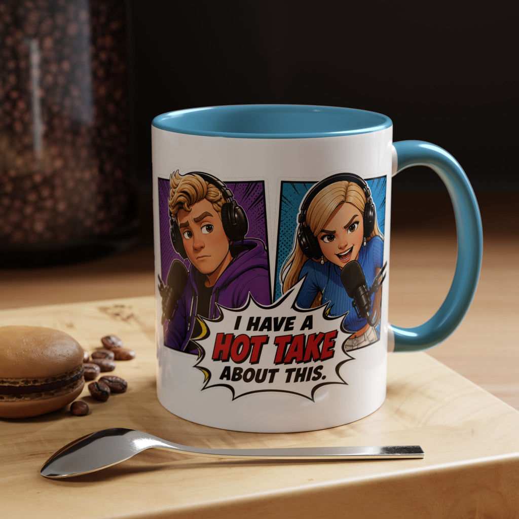 Jake And Emma Hot Take Coffee Mug — "I Have A Hot Take About This" Mug (11/15oz)