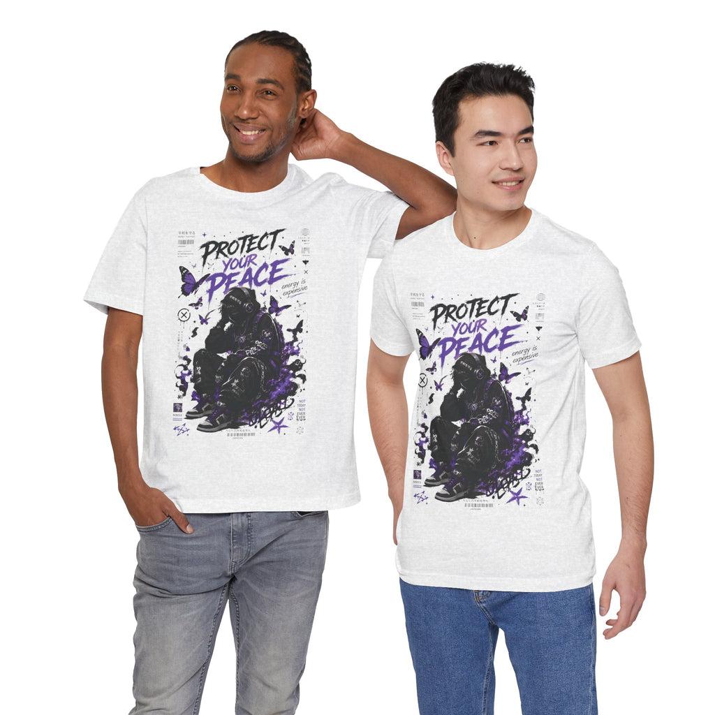 Protect Your Peace Gothic Butterfly Graphic T Shirt