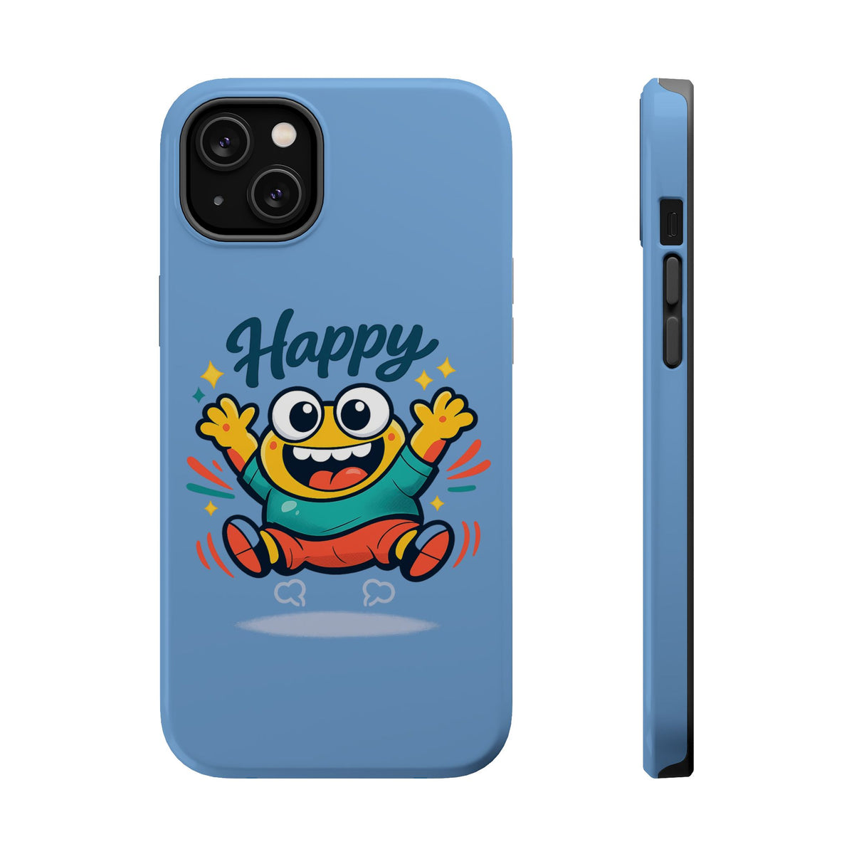 Happy Monster Magnetic Protective Phone Case Blue