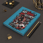 No Risk No Glory Soccer Journal — Personalized Hardcover Notebook (Add Name & Number)