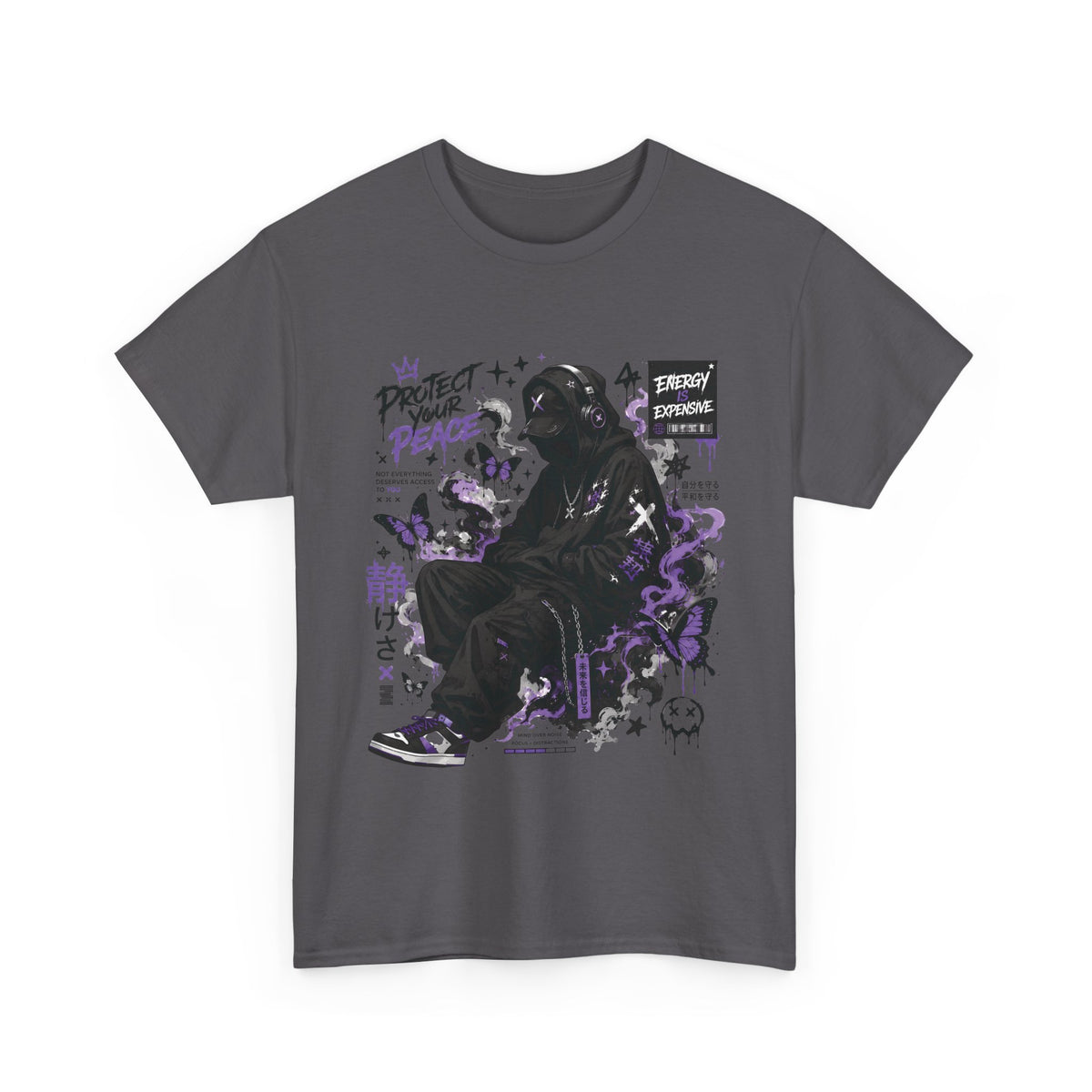 Peacekeeper Anime Graphic T Shirt Purple Streetwear Design